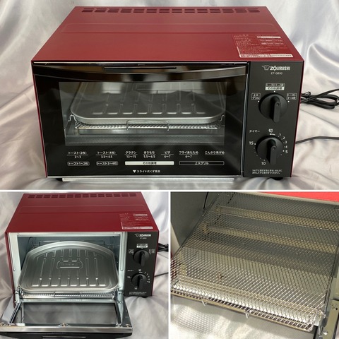 新品未開封：象印 オーブントースタ ET-GB30-RZ マットレッド 象印 ZOJIRUSHI オーブントースター こんがり倶楽部 マット