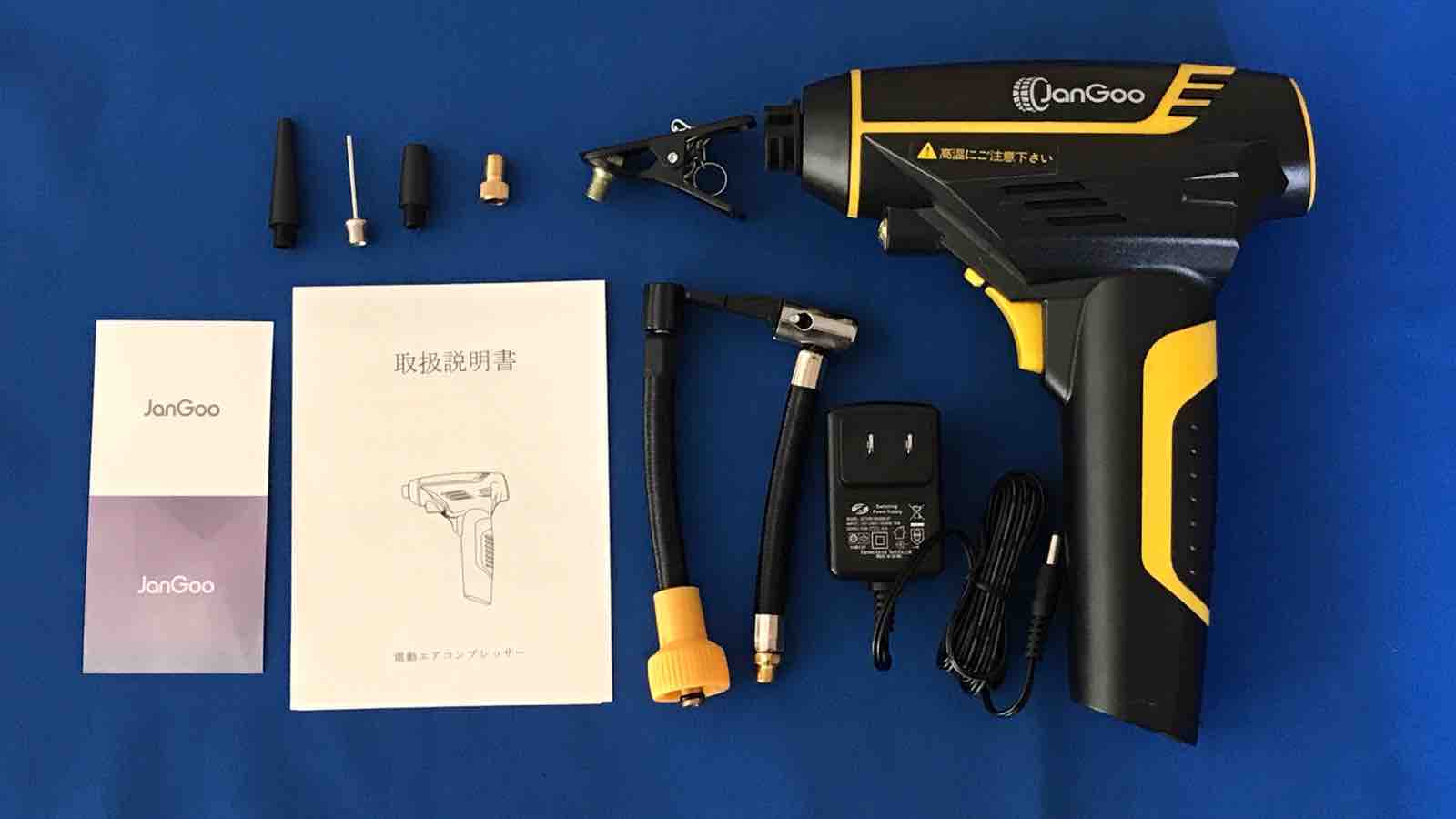 jangoo 電動エアコンプレッサー 自転車 使い方