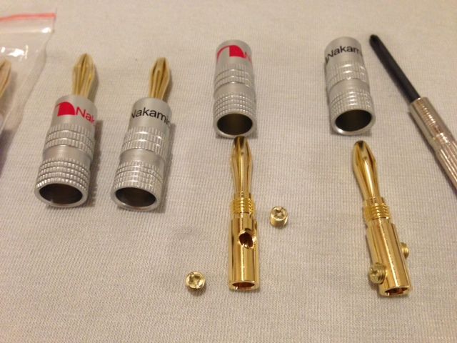 レビュー】スピーカーとアンプを確実に接続するためにバナナプラグを取り付け:Nakamichi 24K 金メッキ バナナプラグ : 碧き流星 2nd 《デジタル家電レビュー》 レビュー】スピーカーとアンプを確実に接続するためにバナナプラグを取り付け:Nakamichi 24K 金メッキ バナナプラグ : 碧き流星 2nd 《デジタル家電レビュー》