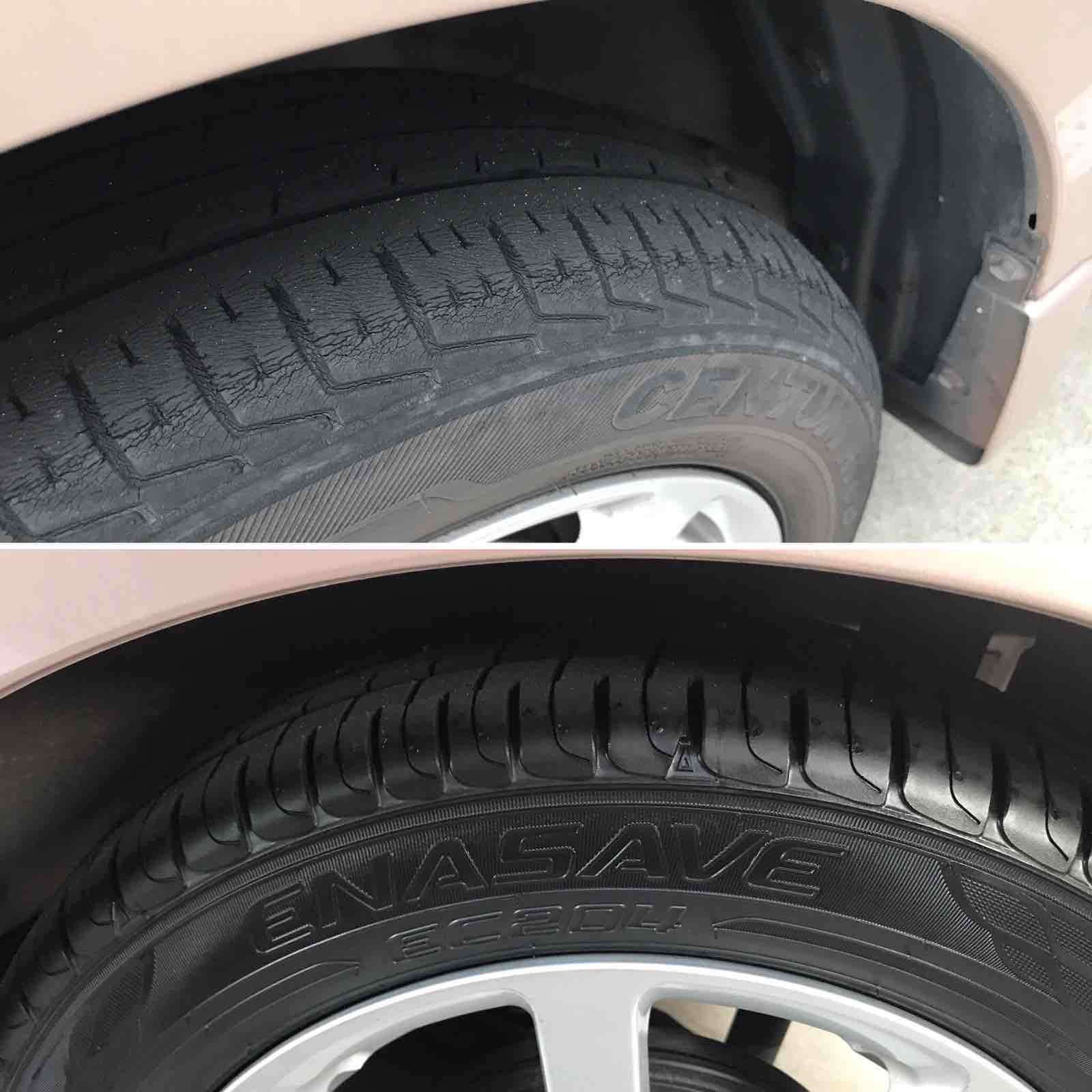 車 タイヤ 妻のステラのタイヤとオイルを交換 Enasave Ec4 Be Up 碧き流星 2nd デジタル家電レビューブログ
