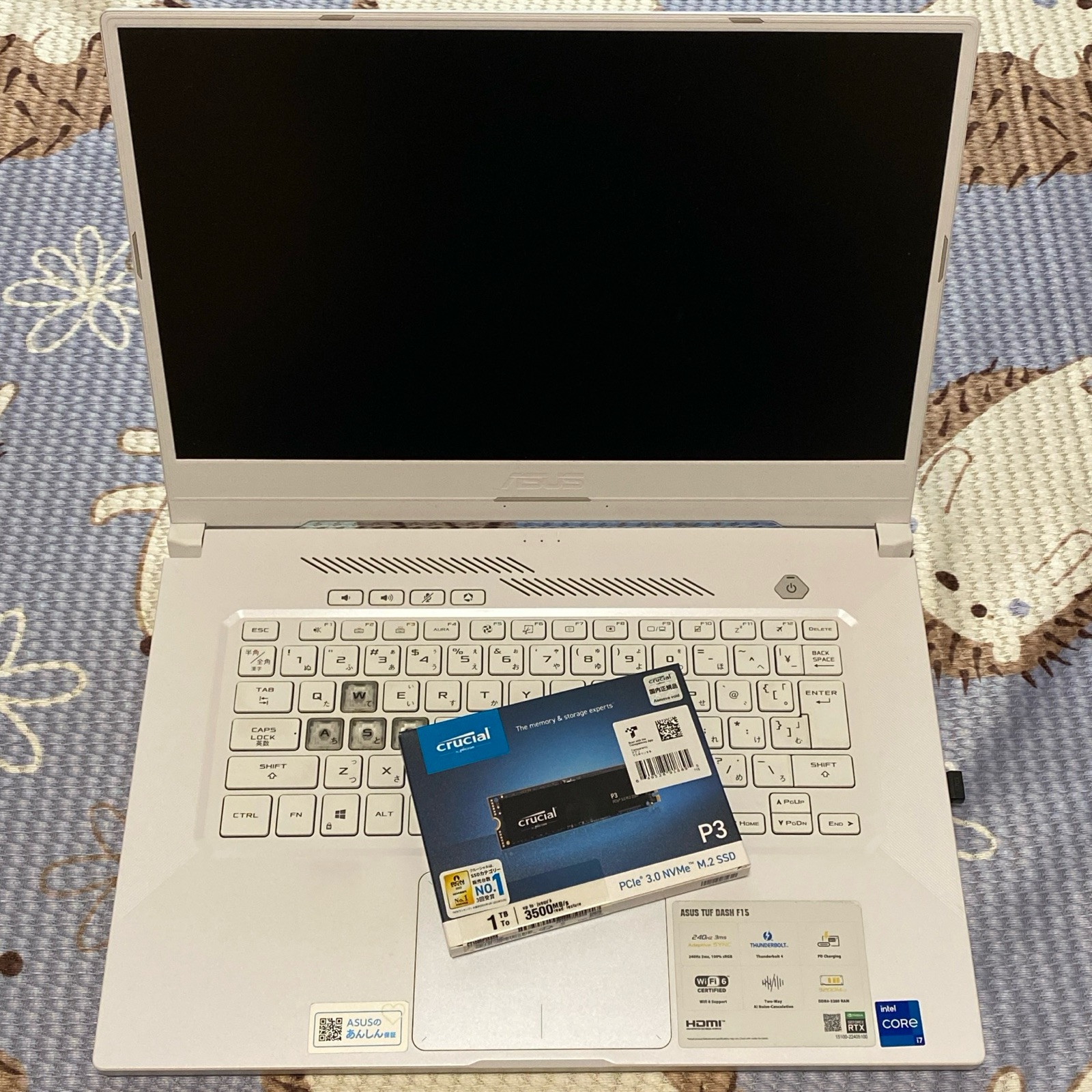 レビュー】ASUS TUF Dash F15 FX516PM 1TB SSD増設して2TBに : 碧き 