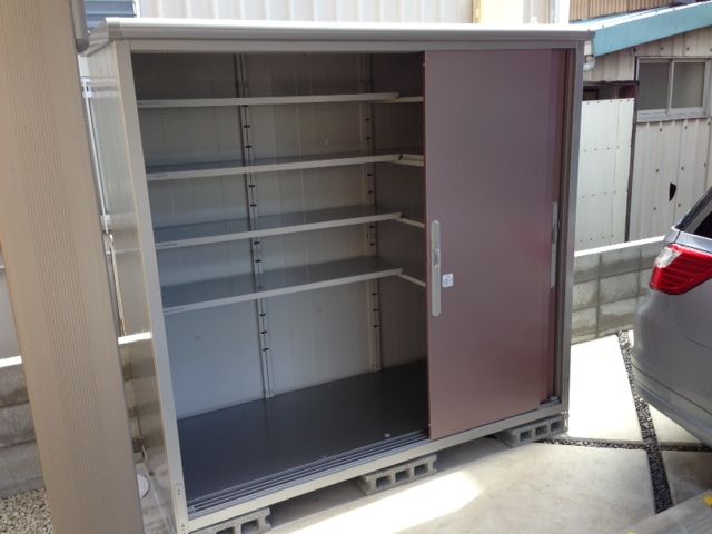 レビュー 3枚扉が大きく開き収納楽々な物置 ヨドコウ エスモ 碧き流星 2nd デジタル家電レビュー