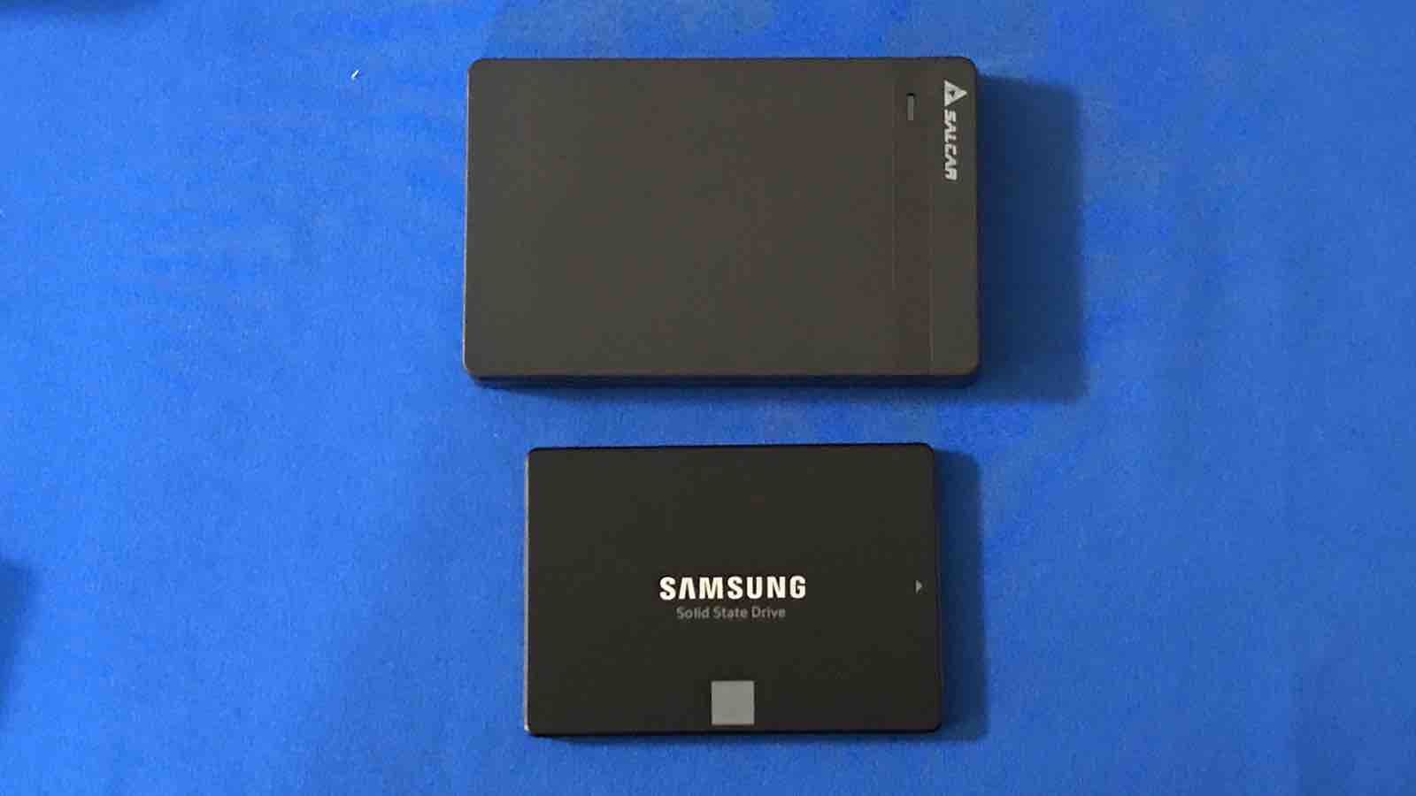 レビュー】内蔵SSDを外付SSDに：Salcar 2.5インチ SATA ケース : 碧き