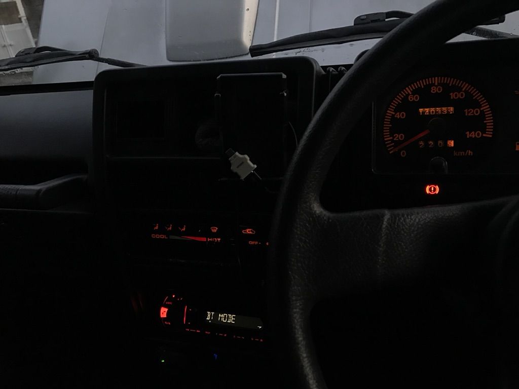 ジムニー Ja11 バッテリー交換 メンテナンス さーて どこか行こうかぁ