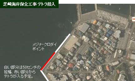 海草減少は過度な海水浄化 芝崎海岸テトラ工事始まる 坊ちゃん葉山2 海草減少は過度な海水浄化 芝崎海岸テトラ工事始まる 坊ちゃん葉山2