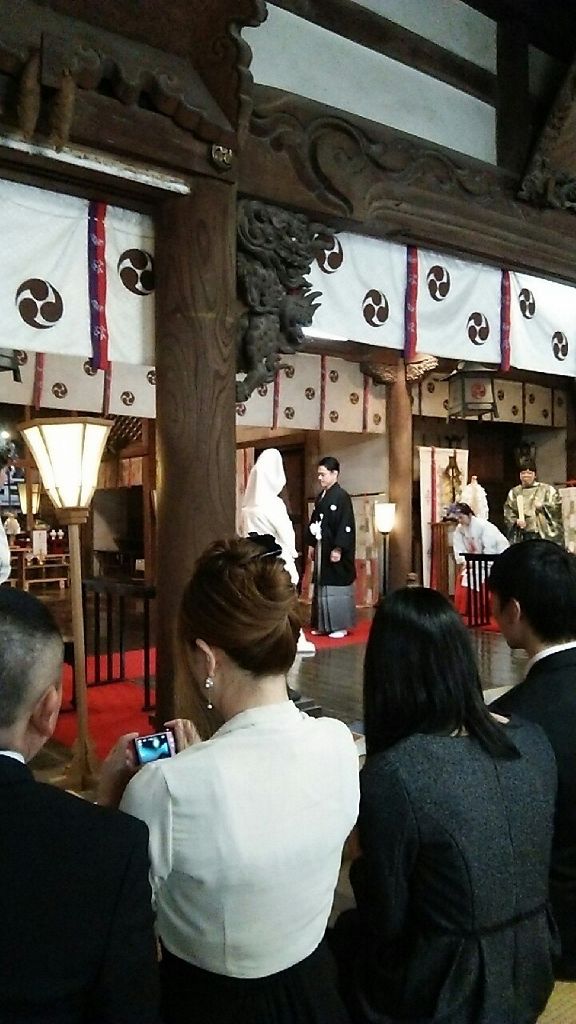 石浦神社で教え子の結婚式 ブルースパークス理事長ブログ