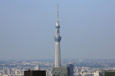 六本木ヒルズから見た東京スカイツリー