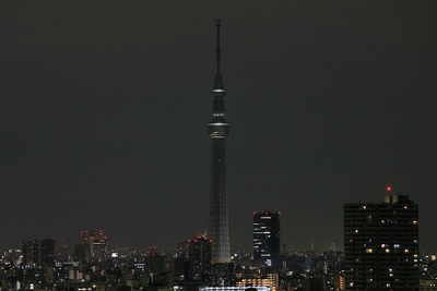 東京スカイツリーのライトアップ