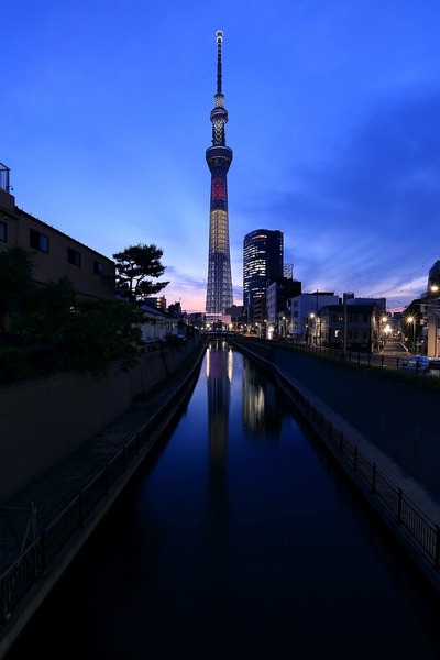 東京スカイツリー夜景「ベルギー国旗」