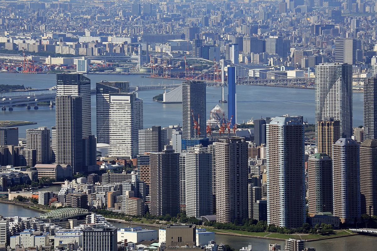 東京スカイツリーから見た月島 佃 晴海方面のタワーマンション群 東京スカイツリー定点観測所