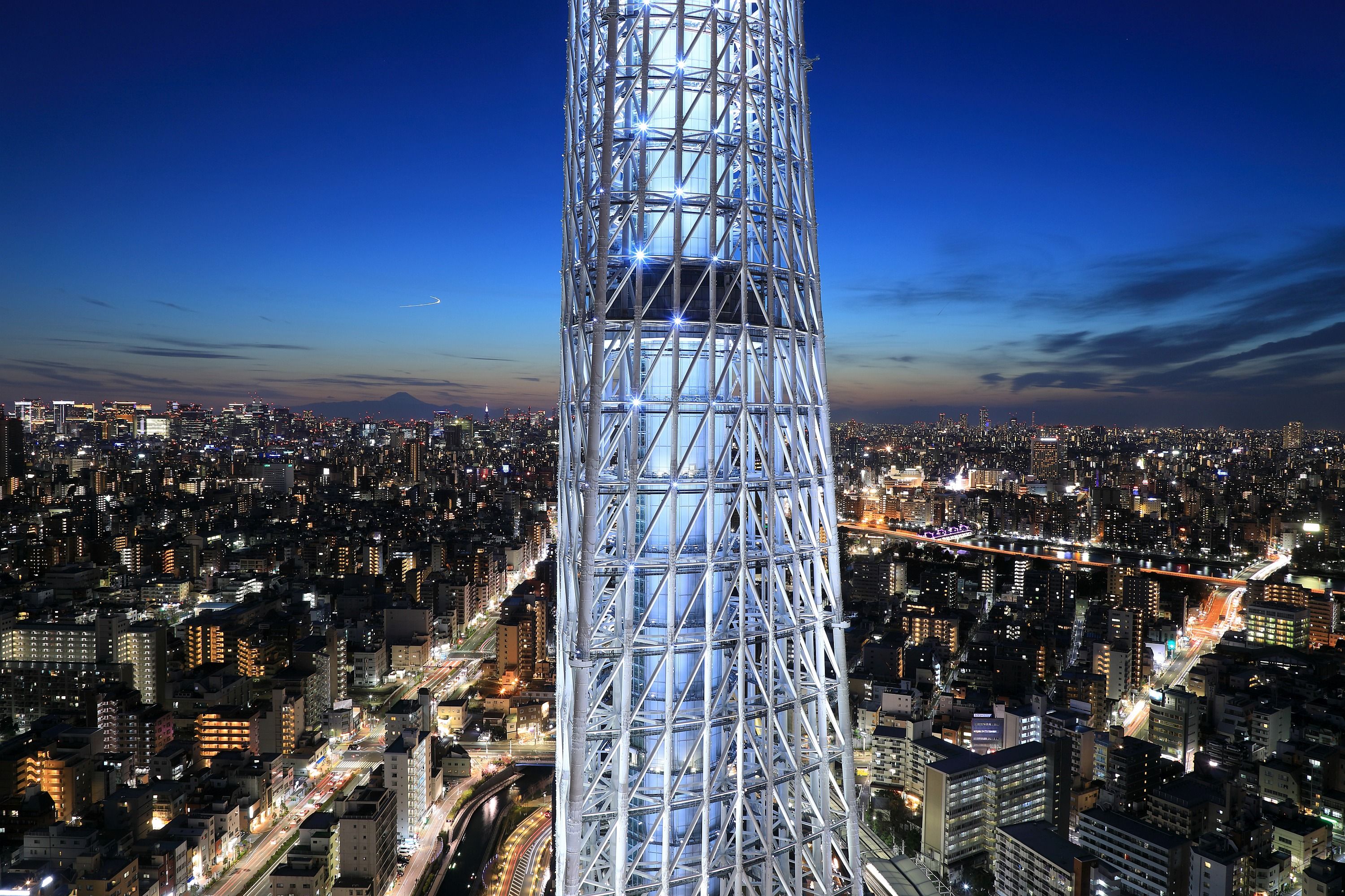 東京スカイツリーイーストタワーからの夜景 19年3月9日 東京スカイツリー定点観測所