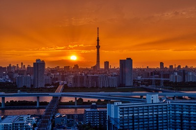 東京スカイツリー夕景