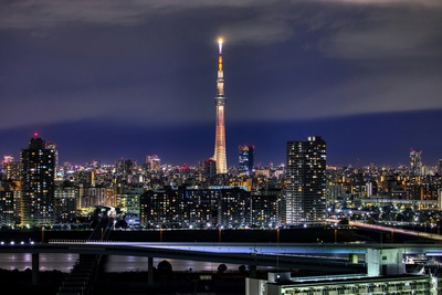 東京スカイツリー夜景「幟」