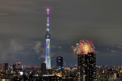 隅田川花火大会と東京スカイツリー