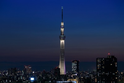 トワイライトタイムの東京スカイツリー夜景「雅」