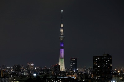 東京スカイツリー夜景「ラベンダー」