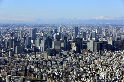 東京スカイツリーから東京都心の眺め