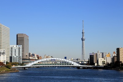 永代橋と東京スカイツリー