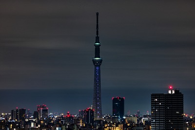 深夜の東京スカイツリー