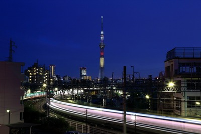 東京スカイツリー夜景「ベルギー国旗」