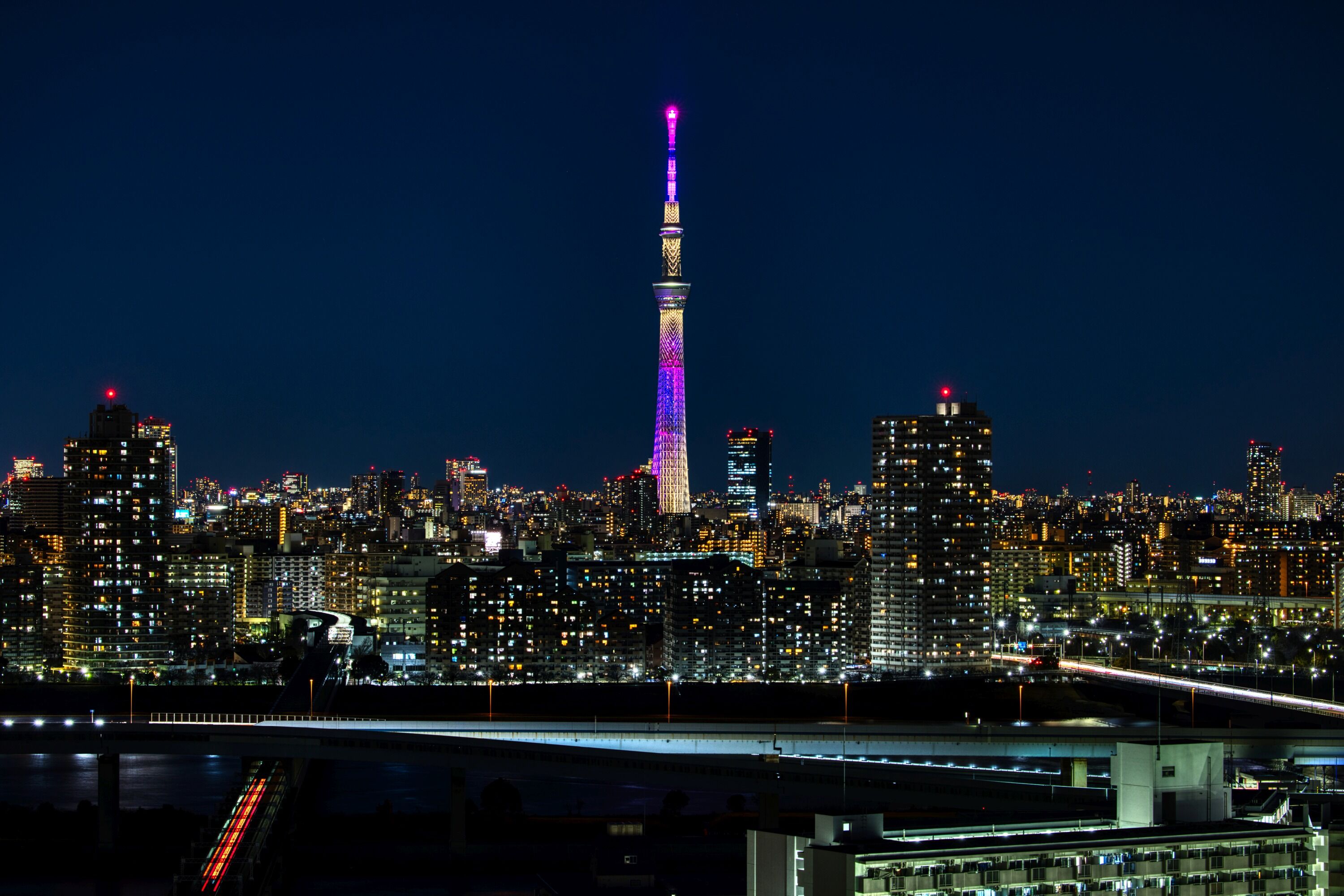 東京スカイツリー夜景 雅 22年2月21日 東京スカイツリー定点観測所