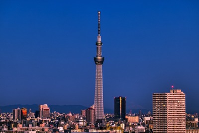 夜明けの東京スカイツリー