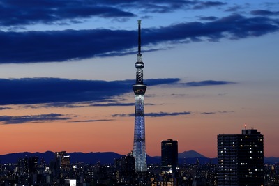 2018年大晦日の東京スカイツリー