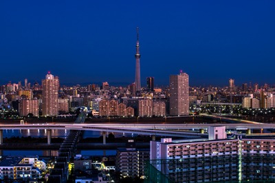 夜明けの東京スカイツリー