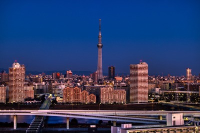 夜明けの東京スカイツリー