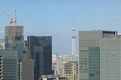 ニュウマン高輪ルフトバウムから見た東京スカイツリー