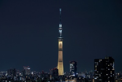 東京スカイツリー夜景「金メダル」