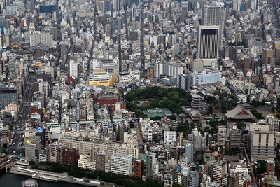 天望回廊から見た浅草