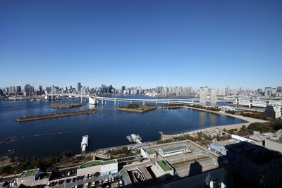 フジテレビから見た東京スカイツリー