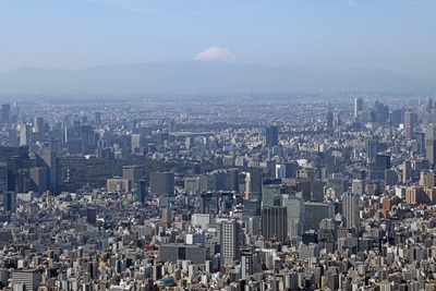 天望回廊から見た富士山