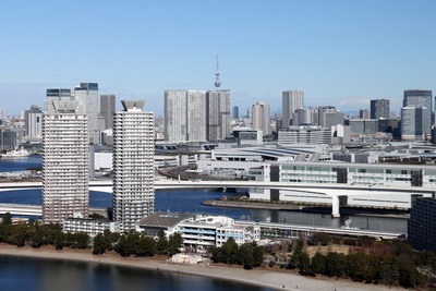 フジテレビから見た東京スカイツリー