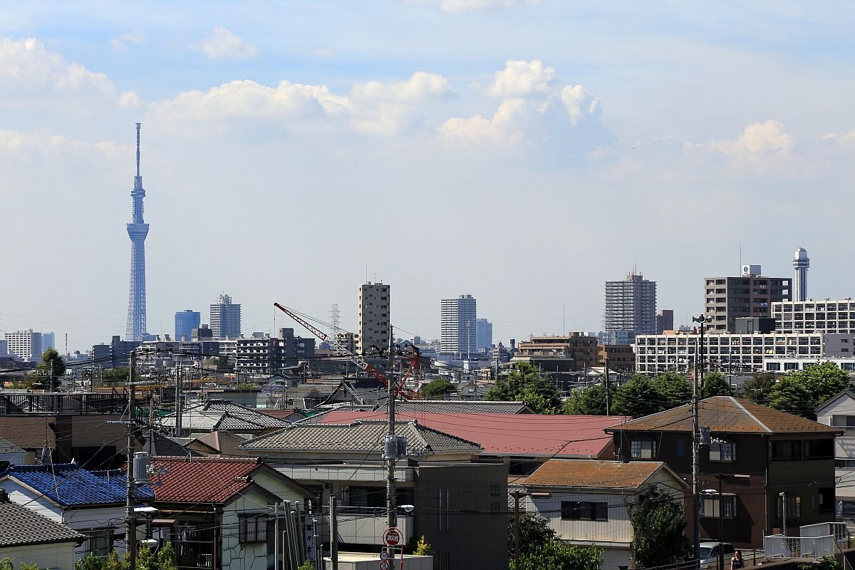浦安橋から見た東京スカイツリー 12年8月25日 東京スカイツリー定点観測所