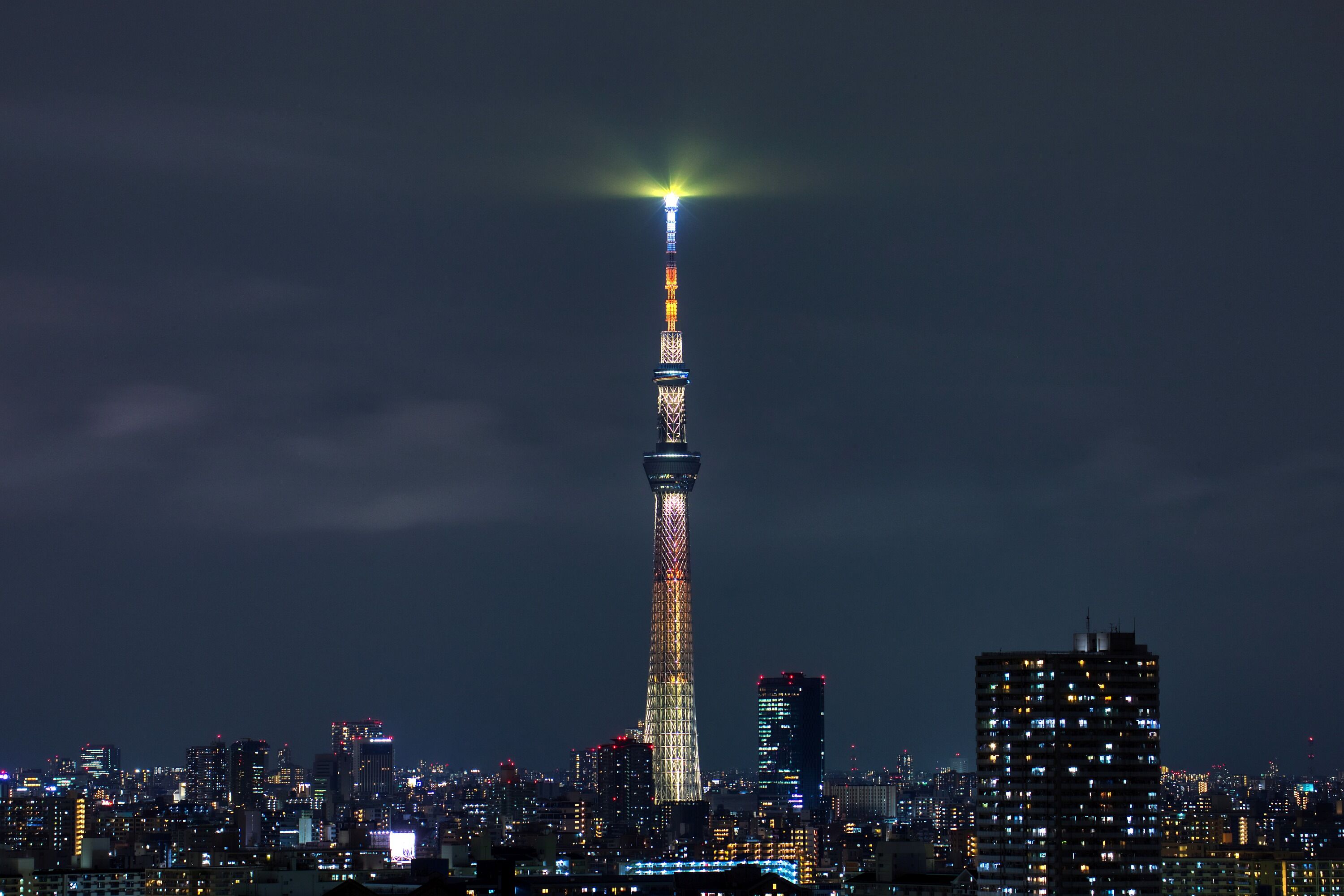 東京スカイツリー夜景 幟 年6月2日 東京スカイツリー定点観測所