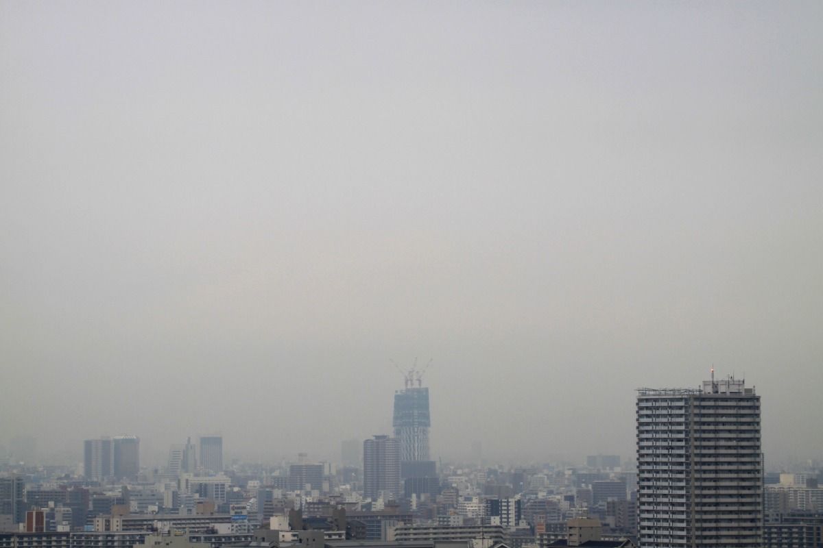 09年10月2日の東京スカイツリー 自宅から 東京スカイツリー定点観測所