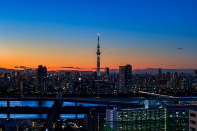 夕焼けと東京スカイツリー