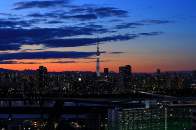 2018年大晦日の東京スカイツリー