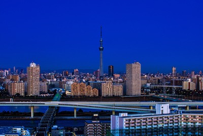 夜明けの東京スカイツリー
