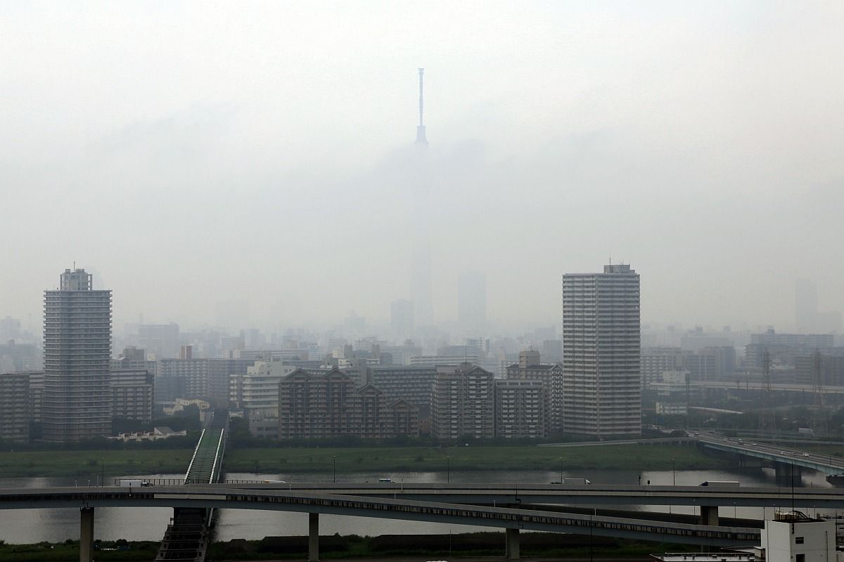 13年7月29日の東京スカイツリー 東京スカイツリー定点観測所
