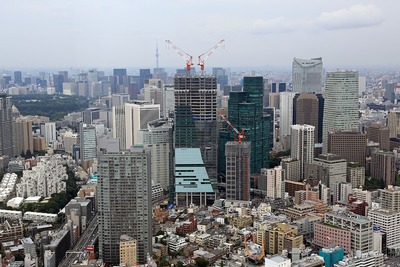 六本木ヒルズから見た東京スカイツリー