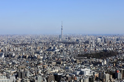 サンシャイン60から見た東京スカイツリー