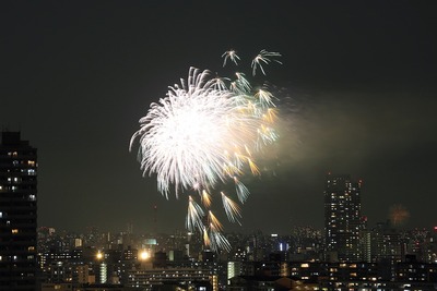 亀戸地区夏祭りの花火