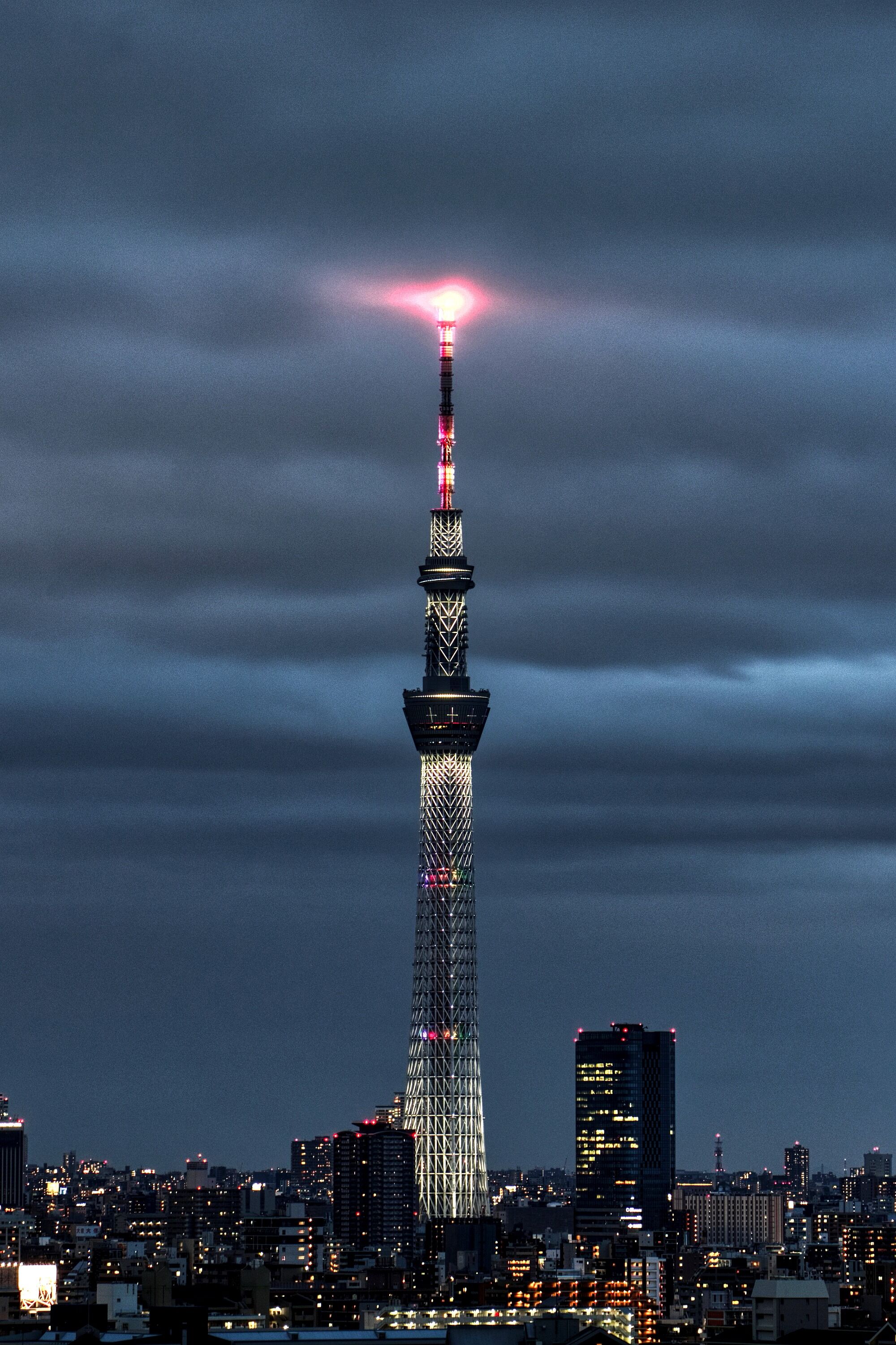 雲と東京スカイツリー夜景 年5月19日 東京スカイツリー定点観測所