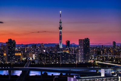 東京スカイツリー夕景