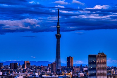 夜明けの東京スカイツリー