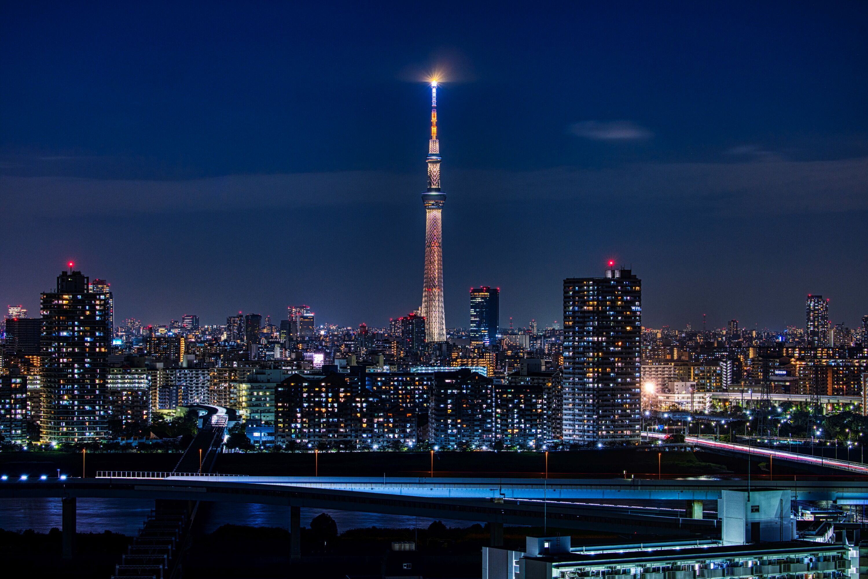 東京スカイツリー夜景 幟 21年10月5日 東京スカイツリー定点観測所