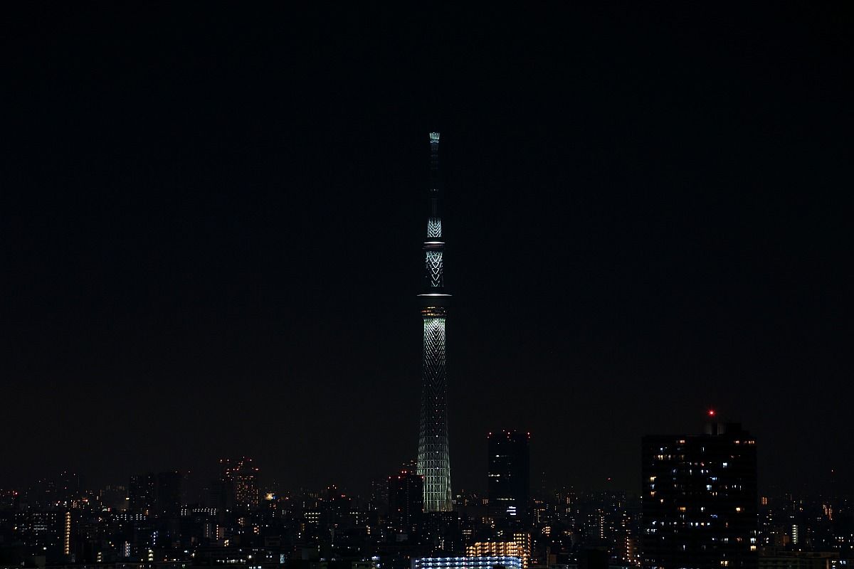 14年 東京スカイツリー の年越しライティング 東京スカイツリー定点観測所
